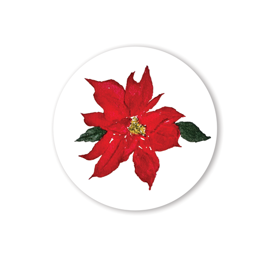 Christmas Poinsettia Sticker